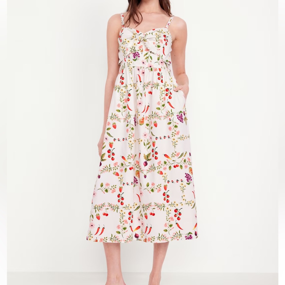 White/Fruit Midi Dress-perfect for baby shower/bridal
Shower/ birthday party